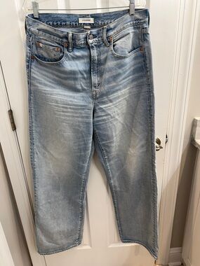 AE77 STOVEPIPE Light Blue Wide-Leg Jeans by American Eagle
